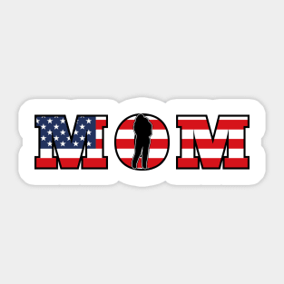 American Flag Mom Sticker